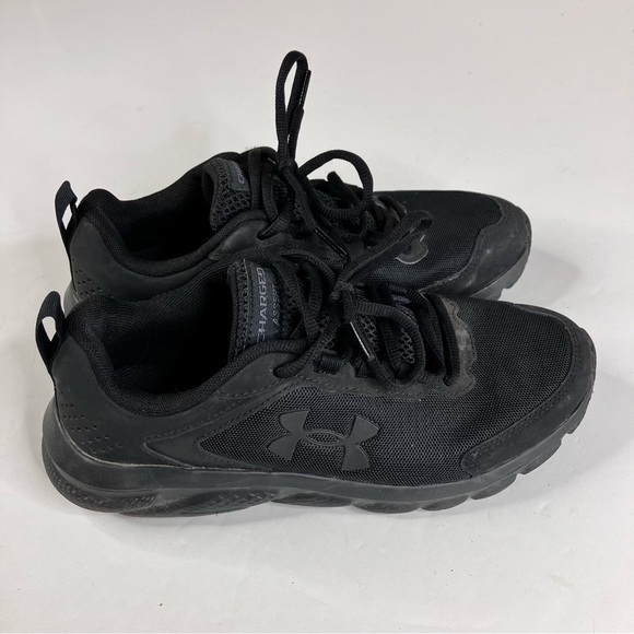 Under Armour Charged Assert sneakers all black size 8.5 - Picture 2 of 7